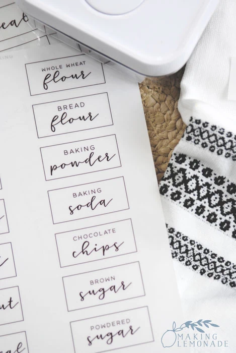 free printable pantry labels with print and cursive fonts