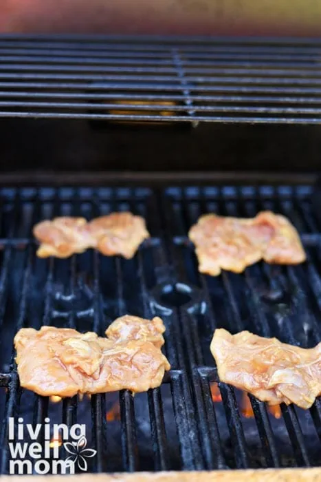 chicken thighs ready to grill