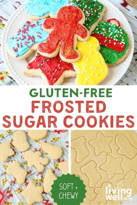 gluten-free frosted sugar cookies pinterest collage
