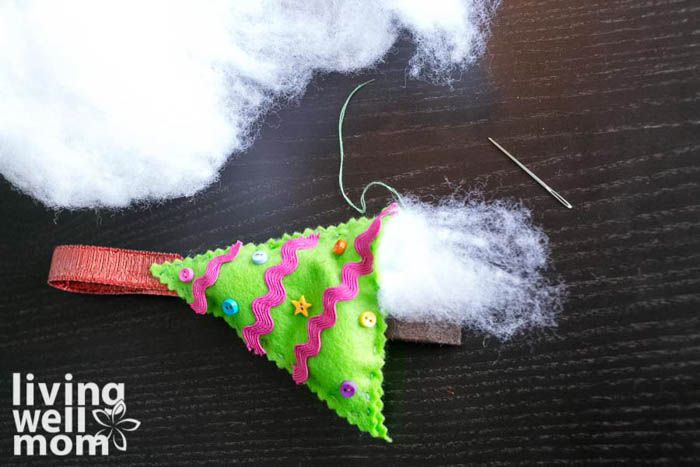 stuffing felt ornament