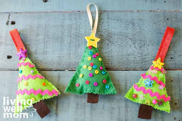 Christmas felt ornaments