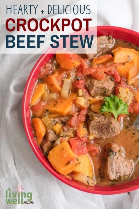 hearty + delicious crockpot beef stew pin