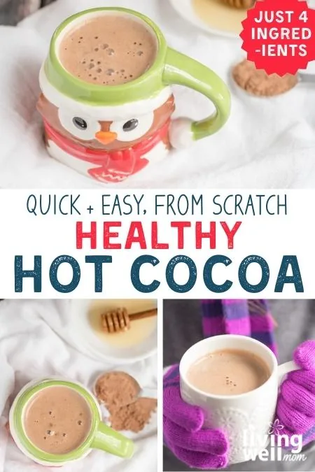 quick, easy, from scratch healthy hot cocoa pin