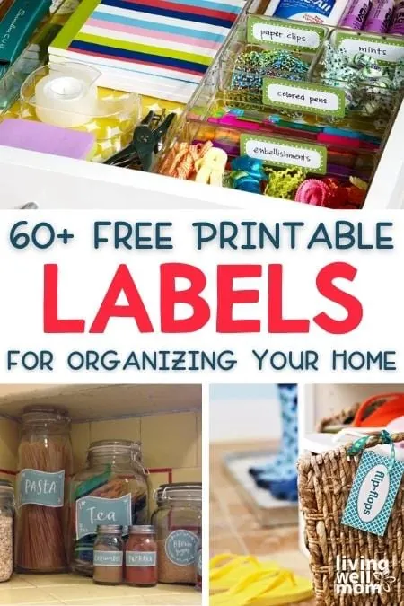 60 free printable labels for organizing your home