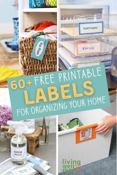 60+ free printable labels for organizing your home
