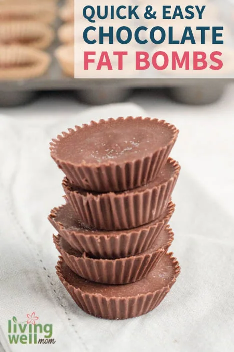 quick and easy chocolate fat bombs pin