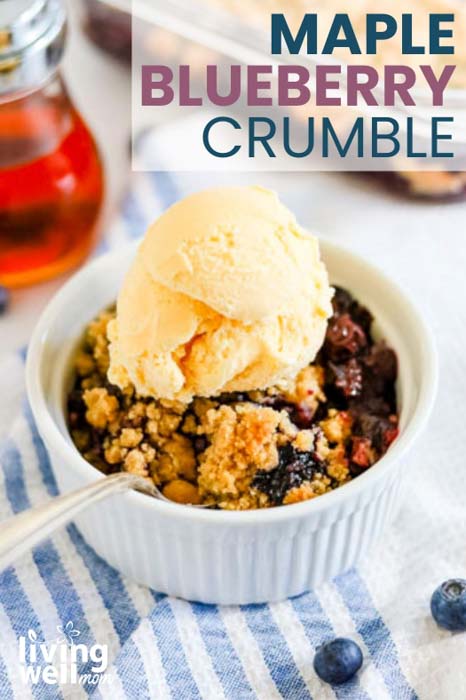 maple blueberry crumble pin