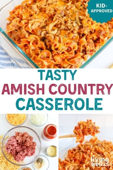 tasty amish country casserole pinterest collage