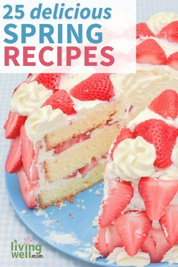 white cake with vanilla frosting and strawberries