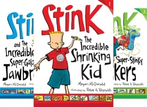 book covers - Stink the Incredible Shrinking Kid series