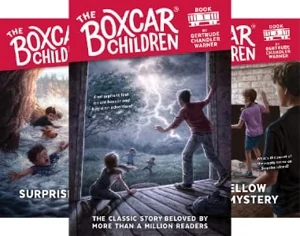 book covers - the Boxcar Children series