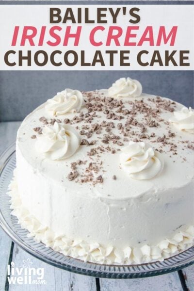 The Best Bailey's Irish Cream Cake With Whipped Cream Frosting