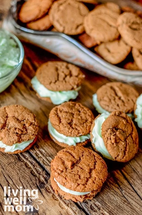 Mint chocolate chip cookies