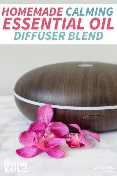 brown essential oil diffuser with orchids