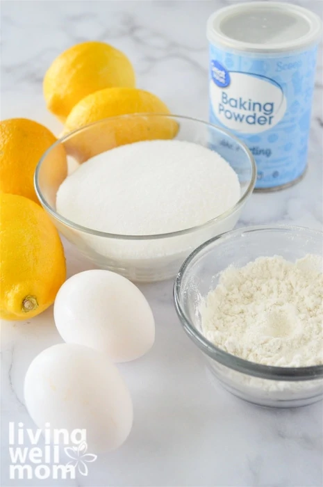 ingredients for gluten-free lemon bars