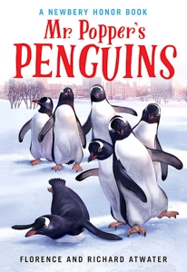 book cover - Mr Popper's Penguins
