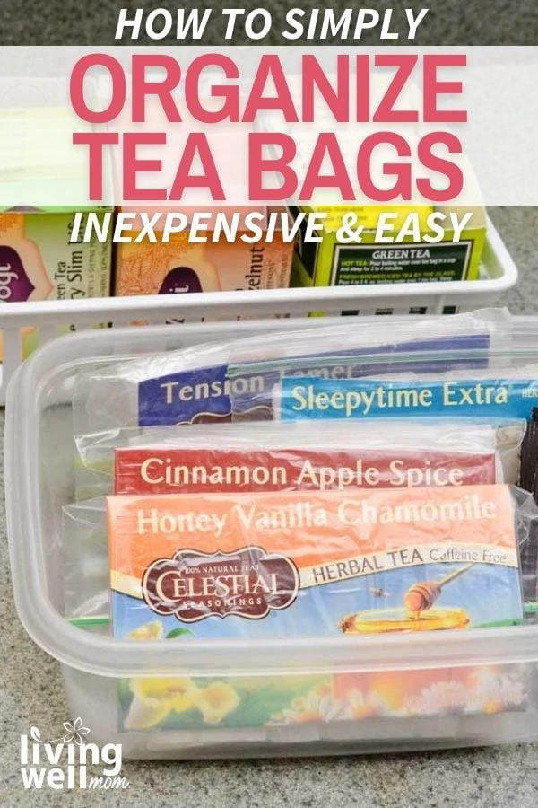 visual for how to organize tea