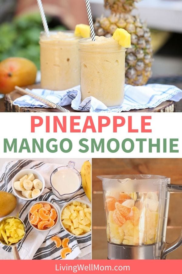 collection of pineapple mango smoothie images