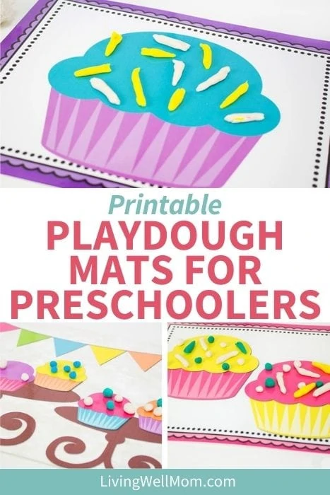 Mini Monets and Mommies: Play Dough Mat with Pictures or Printables