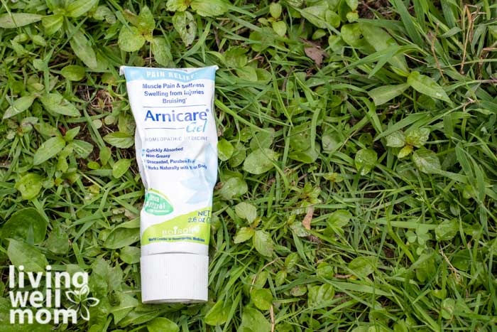 Tube of arnica gel for growing pains