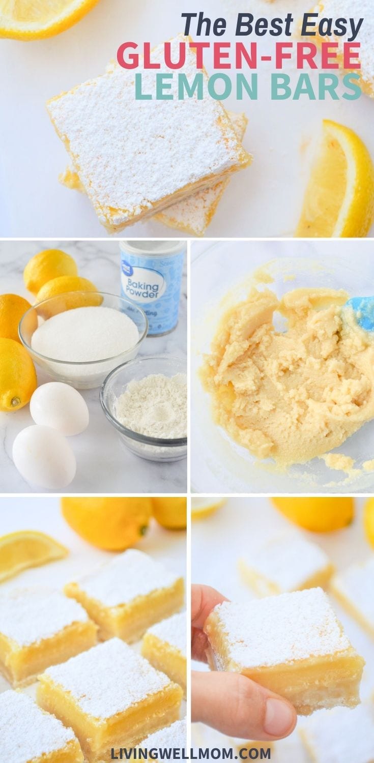 GlutenFree Lemon Bars with Shortbread Crust Living Well Mom