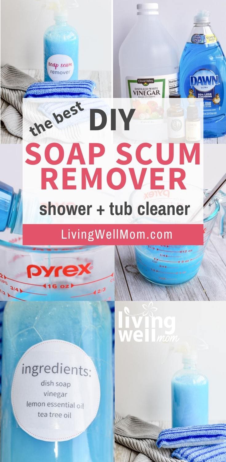 DIY Soap Scum Remover + Shower Cleaner {Spray + Wipe Away}