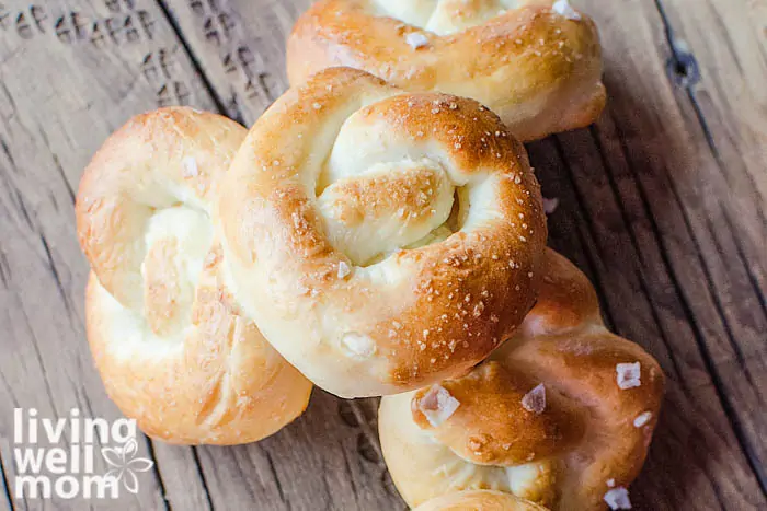 homemade soft pretzels freshly baked