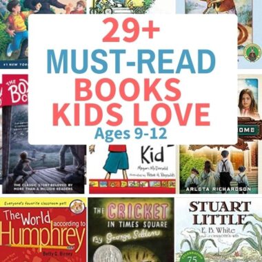 collection of must-read books for kids ages 9-12