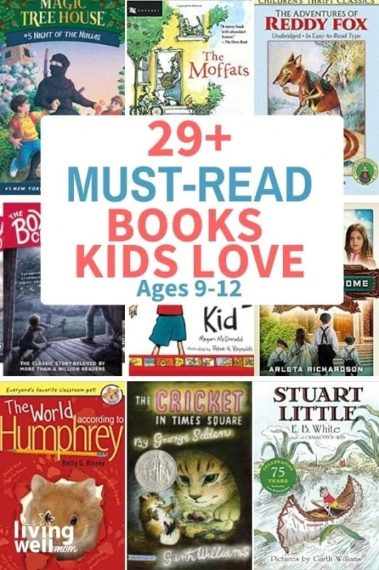 collection of must-read books for kids ages 9-12