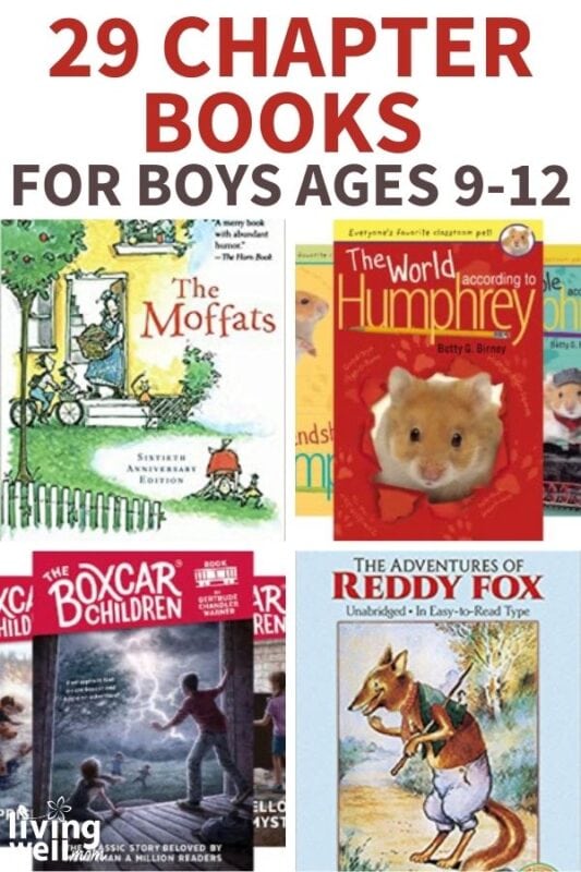 collection of chapter books for boys ages 9-12