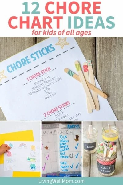collection of homemade chore chart ideas for kids