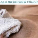 cleaning stains from a brown microfiber couch