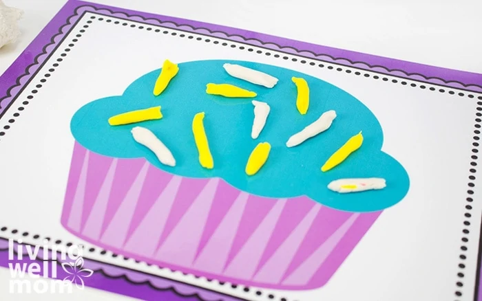 Free Printable Playdough Mats for Preschool - Cupcake Pretend Play