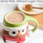 dairy free hot cocoa in a owl mug