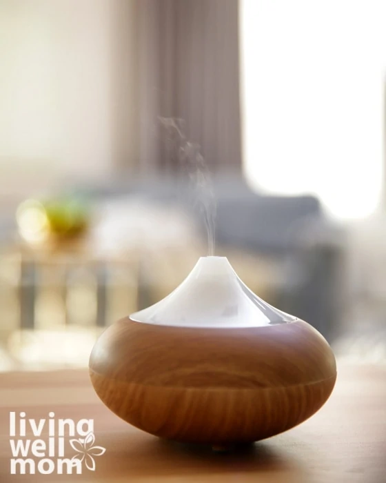 diffuser filled with focus blend essential oils