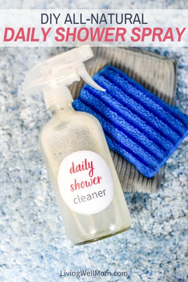 daily shower cleaner spray with sponges