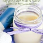 DIY foot balm made with lavender essential oil in a jar