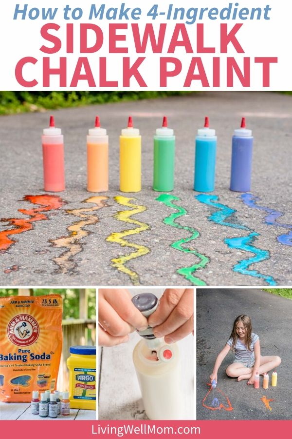 DIY Sidewalk Chalk Paint for Kids in Less than 5 Minutes