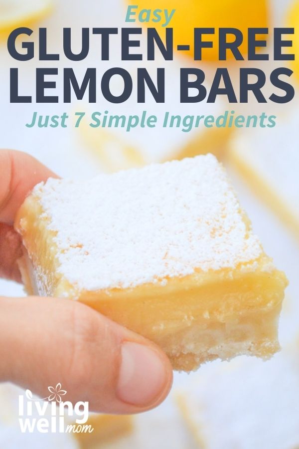 Gluten-Free Lemon Bars with Shortbread Crust - Living Well Mom