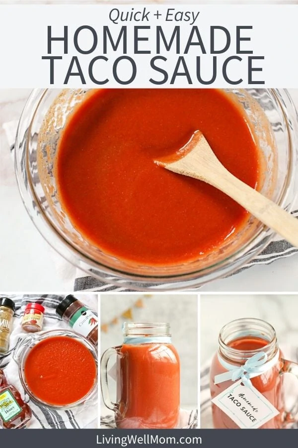 quick & easy homemade taco sauce pin