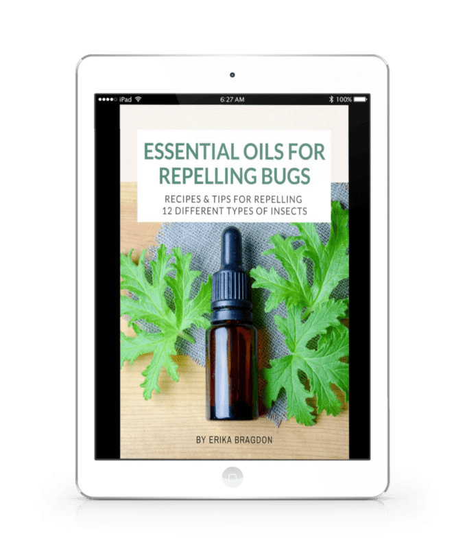essential oil bug repellant ebook cover on iPad screen