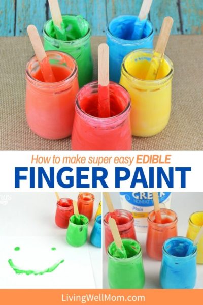 how to make super easy edible finger paint