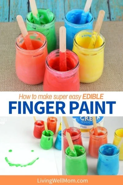 how to make super easy edible finger paint
