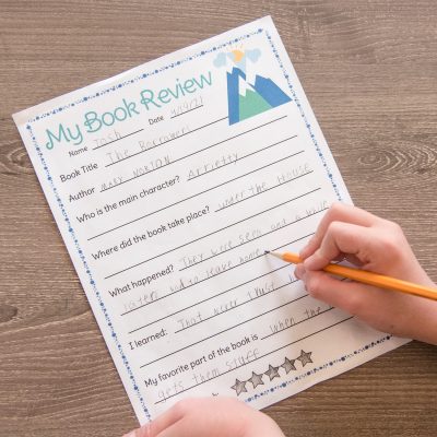 book review printable pages for kids