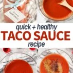 healthy taco sauce recipe