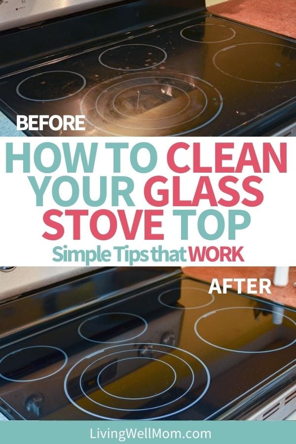 Cleaning a glass stove top