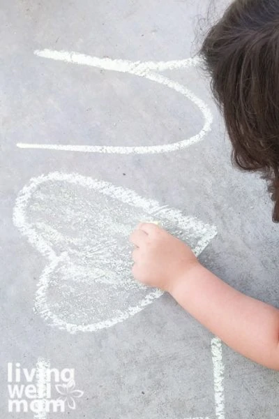 Homemade Sidewalk Chalk - One Hundred Dollars a Month