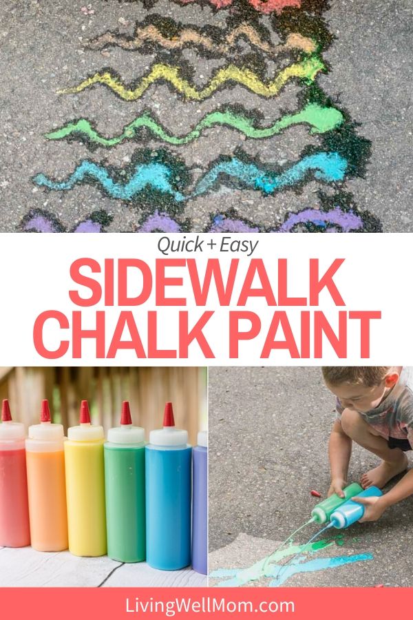 DIY Sidewalk Chalk Paint for Kids in Less than 5 Minutes