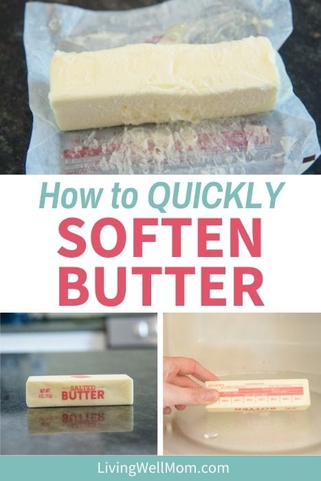 Pinterest recipe for how to quickly soften butter. 