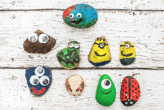 Painted Rocks for Artistic Yard and Garden Designs, 40 Cute Rockpainting  Ideas